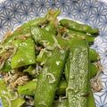 n0buemon's cooksnap of when they made スナップえんどうのうま塩じゃこサラダ.