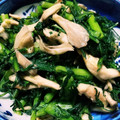 まめりん♪♪'s cooksnap of when they made 春菊と舞茸のにんにく炒め.