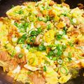 あっこ姉's cooksnap of when they made あぶら麩とキャベツの卵とじ.