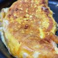 toshio39's cooksnap of when they made ✿ハムとチーおむれつ✿.