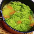 くみちょ～～'s cooksnap of when they made 冷凍ギョーザで簡単＆時短の白菜鍋.