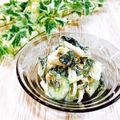 Satoco❋'s cooksnap of when they made 給食メニューきゅうりとわかめのツナサラダ.