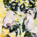 kinniko's cooksnap of when they made 牡蠣の雑炊　.