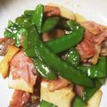 タイガーパンダ's cooksnap of when they made 絹さやとベーコンの炒め物.