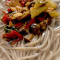 MULA's cooksnap of when they made 残りもの乗っけ蕎麦❀.