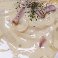 ﾋﾟﾛﾐ♡'s cooksnap of when they made 簡単^ω^牛乳と全卵の【カルボナーラ】.