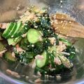 めめちゃん12's cooksnap of when they made 簡単！きゅうりツナわかめで♪基本の酢の物.