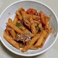 NYamashita's cooksnap of when they made ミートソース缶で簡単ペンネ.
