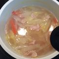 フランクフルトJr's cooksnap of when they made 早くて簡単！白菜とベーコンの中華スープ.