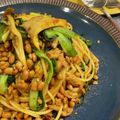 chi☆cook's cooksnap of when they made ピリ辛or激辛？スタミナ納豆ニラパスタ.