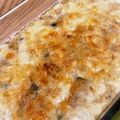 ことしの目標です。's cooksnap of when they made かぼちゃとひき肉の　　　　グラタン.