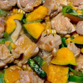 まぐだれーな's cooksnap of when they made かぼちゃと鶏肉のオイスター炒め.