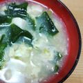 往きつ戻りつ's cooksnap of when they made 給食☆豆腐とたまごのスープ.