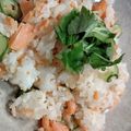 rrr0808's cooksnap of when they made 塩鮭とキュウリの簡単鮭チラシ.