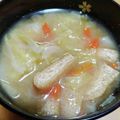 ゆきりん0201's cooksnap of when they made 母の味♪キャベツの味噌汁.