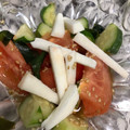 ティムル's cooksnap of when they made トマトときゅうりの中華サラダ☆.