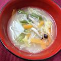 SUNMOONMOM's cooksnap of when they made 白菜と白滝もやしのスープ！味噌ラーメン風.