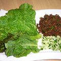 あげぴー's cooksnap of when they made 豚挽肉で☆野菜たっぷりレタスの肉味噌巻き.
