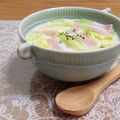 Yukiまむ's cooksnap of when they made 白菜とハムのミルクスープ.