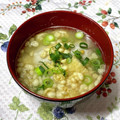にきけん's cooksnap of when they made 里芋ときざみ揚げの時短味噌汁.