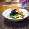inyako's cooksnap of when they made もやしとほうれん草のナムル風おひたし.