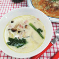 在宅勤務のおじさん's cooksnap of when they made ほうれん草としめじの豆乳スープ.