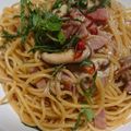 ぶんぶん☆ぶん's cooksnap of when they made ベーコンときのこの和風ペペロンチーノ.