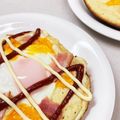 なーなちゃん's cooksnap of when they made 朝のワンプレート！ホットケーキ・エッグ♪.