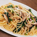 うどん県☆'s cooksnap of when they made ベーコンときのことほうれん草の和風パスタ.