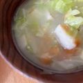 67luna's cooksnap of when they made 春キャベツとさつま揚げのお味噌汁.