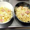 おくみの's cooksnap of when they made ホワイトソースで☆ベーコンカルボナーラ.