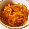 tamaえり's cooksnap of when they made 伊予柑皮、砂糖煮。(オレンジピール).