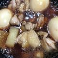 mitimiya's cooksnap of when they made 鶏肉と冷凍大根で時短な煮物♡.