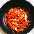 Coちむ's cooksnap of when they made 人参とエリンギのきんぴら.