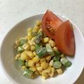 しげその's cooksnap of when they made アスパラとコーンのカレーマヨサラダ.