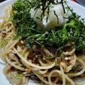 綾KITCHEN's cooksnap of when they made 毎日食べたい、主食級の「和風納豆パスタ」.