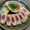 ゆうかりおん's cooksnap of when they made マグロのカツ おろしぽん酢.
