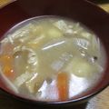 北京パンダ's cooksnap of when they made 炒めて根菜♥♡すいとん味噌汁.
