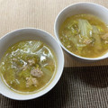 sAix59's cooksnap of when they made 白菜と豚ひき肉のピリ辛中華スープ.
