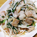 cotton777's cooksnap of when they made シャキうま！豚トロのニラもやし塩だれ炒め.