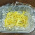 ぐりこ♪♪♪'s cooksnap of when they made 冷凍保存で作り置き！柚子の皮の細切り。.