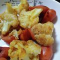 雅ﾏﾏ's cooksnap of when they made カリフラワーとウインナーのカレー炒め.
