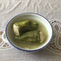 いお。's cooksnap of when they made 丸ごとピーマンの肉詰めコンソメスープ煮.