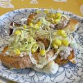 QPはにー's cooksnap of when they made キャベツ乗せツナマヨオニオントースト.