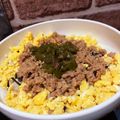 ぷゆら☆'s cooksnap of when they made 卵パラパラ♪簡単＊三色丼＊そぼろ弁当にも.