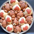 telltell5's cooksnap of when they made バレンタインに♫くまのちぎりパン.