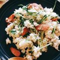 みるくクロワッサン's cooksnap of when they made とっても簡単すぐできる♪水菜チャーハン.