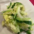 豆とオリーブ's cooksnap of when they made ニンニク風味がやみつき！白菜の和え物.