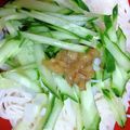 xyzクック's cooksnap of when they made キュウリのせ素麺.