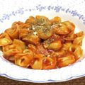 ふんにゃん's cooksnap of when they made トルテリー二♡豚バラきのこトマトソース.